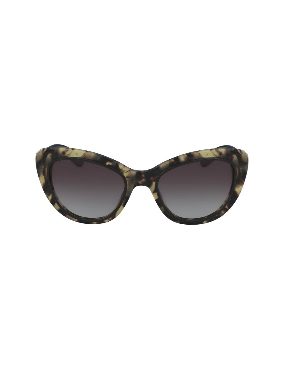 Taille étroite Anne Klein Tortoise Two-Tone Cat-eye Sunglasses   | VOE-2013944